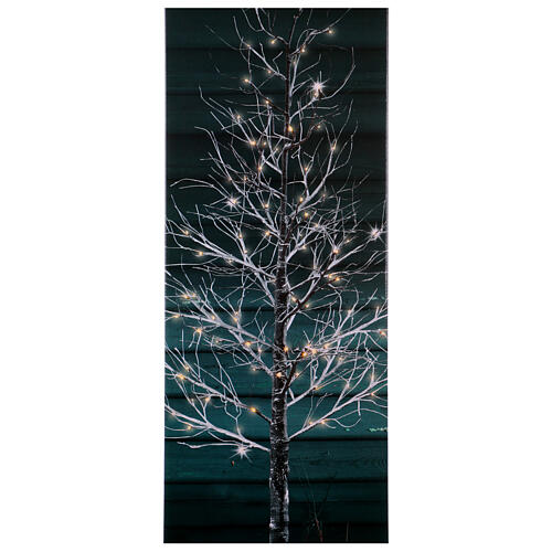 Árbol navideño iluminado 96 LED exterior 180 cm altura 5