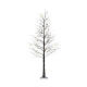 Albero natalizio illuminato 96 LED esterno 180 cm altezza s3