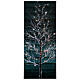 Albero natalizio illuminato 96 LED esterno 180 cm altezza s5