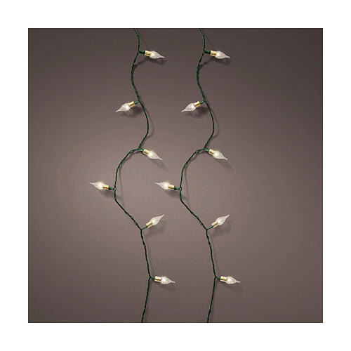 Vintage Christmas lights with 120 warm white LEDs for indoor use 1