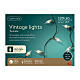 Vintage Christmas lights with 120 warm white LEDs for indoor use s3