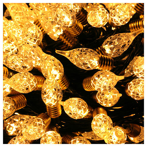 Catena luminosa Natalizia vintage 120 LED interno bianco caldo  5