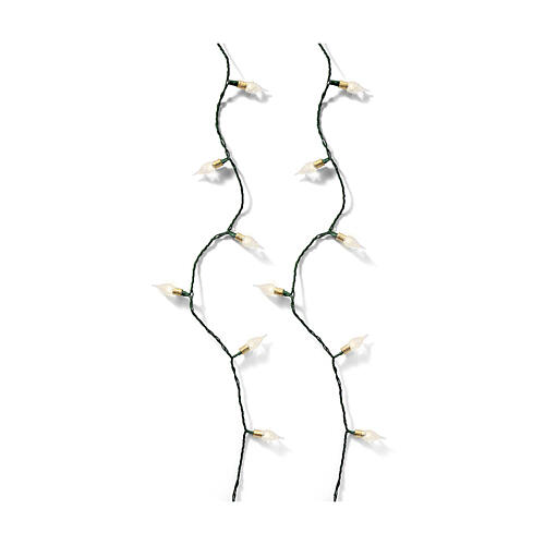 Catena luminosa Natalizia vintage 120 LED interno bianco caldo  6