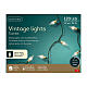 Luzes de Natal vintage com 120 LEDs branco quente para uso interno s8
