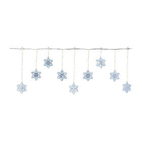 Snowflake lights156 microLED twinkle effect 50x120x50 cm internal external