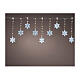 Snowflake lights156 microLED twinkle effect 50x120x50 cm internal external s1