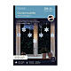 Snowflake lights156 microLED twinkle effect 50x120x50 cm internal external s3