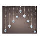 Tenda fiocchi di neve luminosa 100x120x120 cm interno esterno 215 LED s1