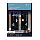 Tenda fiocchi di neve luminosa 100x120x120 cm interno esterno 215 LED s3