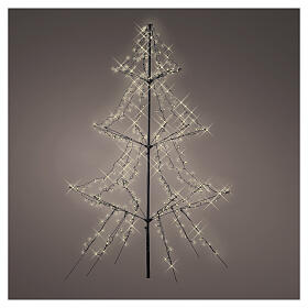 Twinkle LED tree with 420 warm white LEDs, 80x50 in