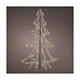 Albero di Natale metallo nero 3000 LED esterno 4,5 m h s3