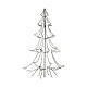 Albero di Natale metallo nero 3000 LED esterno 4,5 m h s6