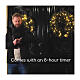 Albero di Natale metallo nero 3000 LED esterno 4,5 m h s12