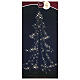 Albero di Natale metallo nero 3000 LED esterno 4,5 m h s13