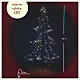 Árvore de Natal metal preto 3000 LEDs exterior h 4,5 m s5