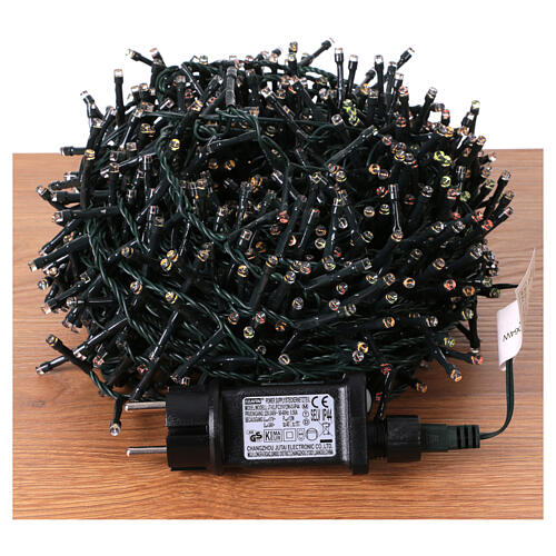 Multicoloured Christmas lights, 1000 LEDs, 10 effects, 74 ft 7