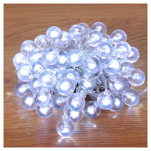 Guirlande de lumières Cherry 9 m 60 LEDs blanc chaud pour intérieur et extérieur 6