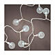 Corrente de luzes Cherry 9 m 60 LEDs branco quente uso interior exterior