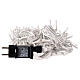 Tenda di luci 256 LED 3,75 m intermittente int est bianco s5