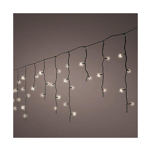 Tenda di luci intermittenti colore nero 256 LED 3,75 m interno esterno 1