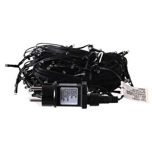 Tenda di luci intermittenti colore nero 256 LED 3,75 m interno esterno 5