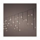 Tenda di luci intermittenti colore nero 256 LED 3,75 m interno esterno s1