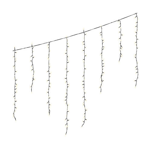 Icicle lights black cable 256 LEDs 3.75 m internal external 3