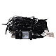 Icicle lights black cable 256 LEDs 3.75 m internal external s5