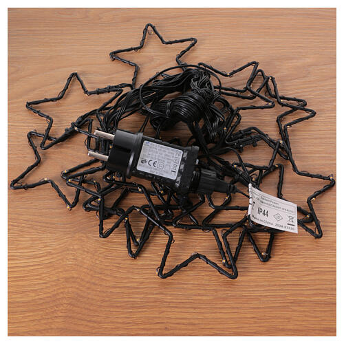 String lights with stars, 150 LEDs, indoor and outdoor, 9 ft 7