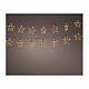 Cortina luminosa estrellas 2,8 m 150 LED interior exterior s1