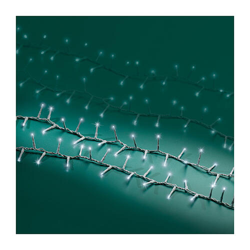 Catena di luci 16 m bianco freddo uso interno esterno 750 LED 4