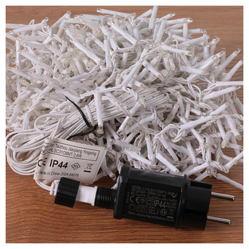 Catena di luci 16 m bianco freddo uso interno esterno 750 LED 8