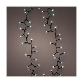 Corrente luminosa verde 1500 luzes LED branco frio 34 m interior exterior