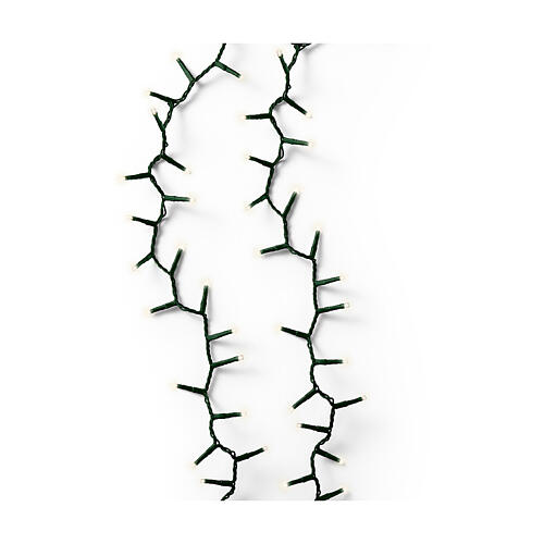 Green string lights with 1500 warm white LEDs, 112 ft, indoor/outdoor 3