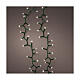 Green string lights with 1500 warm white LEDs, 112 ft, indoor/outdoor s1