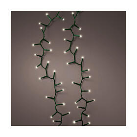 Corrente de luzes brancas quentes 34 m 1500 LEDs interior exterior