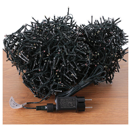 Catena luminosa colorata 2000 LED 45 m interno esterno 8