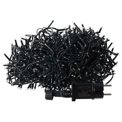 Corrente luminosa multicor 22,5 m interior exterior 1000 LEDs 8