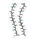 Catena di luci scintillanti multicolore 34 m 1500 LED int est s4