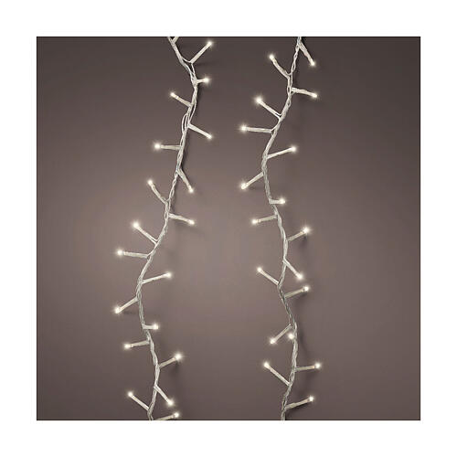 Catena di luci 750 LED 16 metri bianco caldo int est 1