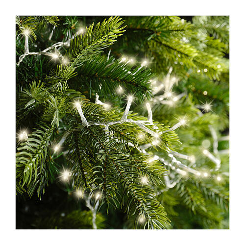 Catena di luci 750 LED 16 metri bianco caldo int est 2