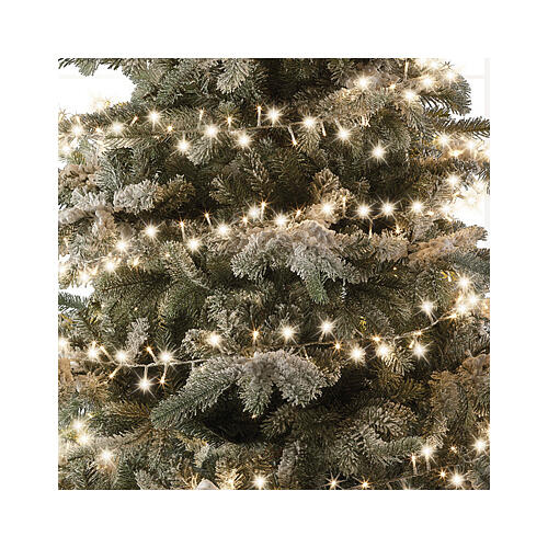 Catena di luci 750 LED 16 metri bianco caldo int est 4