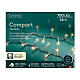 Catena di luci 750 LED 16 metri bianco caldo int est s6