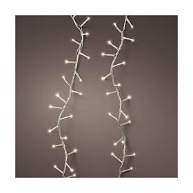 Corrente de luzes 750 LEDs 16 metros branco quente interior exterior