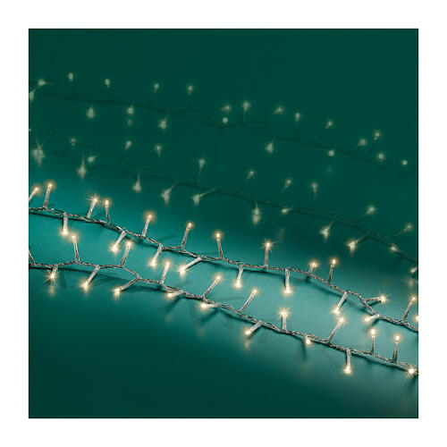 Guirlande lumineuse blanc chaud 1000 LEDs intérieur extérieur 22,5 m 6