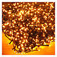 Corrente luminosa branca quente 34 m 1500 LEDs interior exterior verde s3