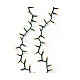 Corrente luminosa branca quente 34 m 1500 LEDs interior exterior verde s5
