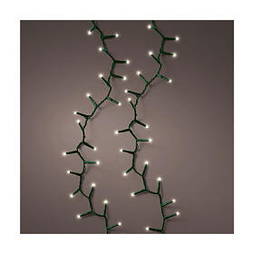 Green string lights, 3000 warm white LEDs, 197 ft, indoor/outdoor