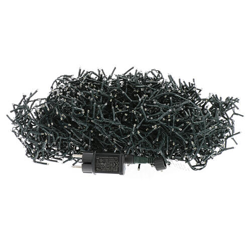 Green string lights, 3000 warm white LEDs, 197 ft, indoor/outdoor 5