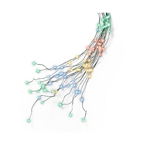Lumières de Noël cascade multicolore 832 microLEDs 240 cm intérieur extérieur 3